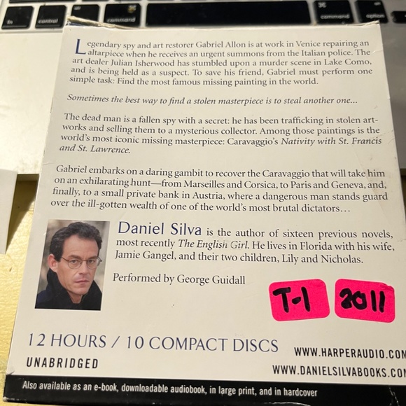 Daniel Silva "The Heist" Unabridged Audiobook- 12 hours 10 discs used like new - Picture 4 of 9